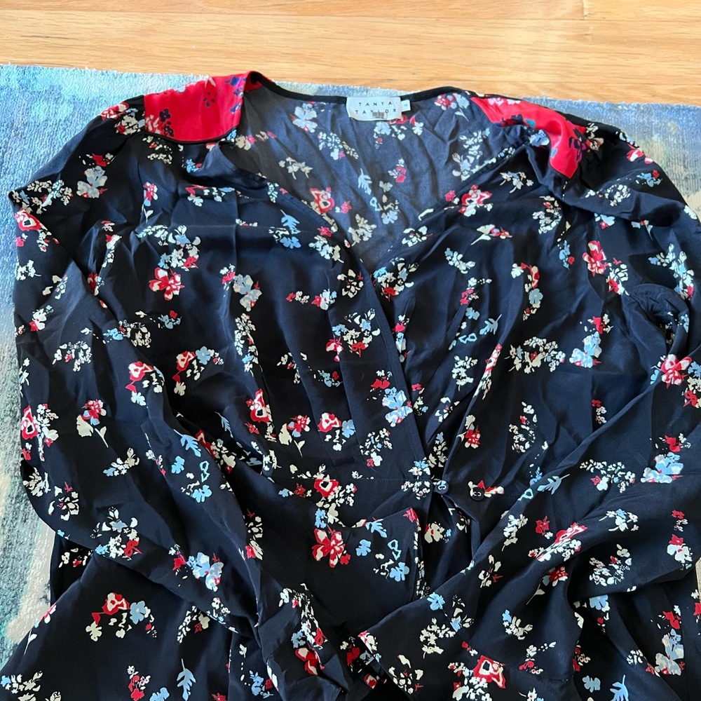 Tanya Taylor satin blouse
